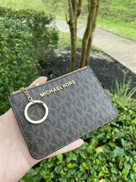 michael kors mini wallet keychain|michael kors wallet gift set.